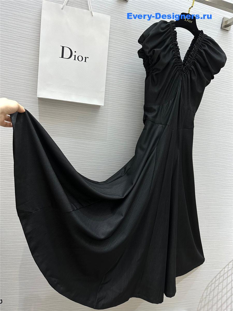 D10r v-neck puff sleeve dress