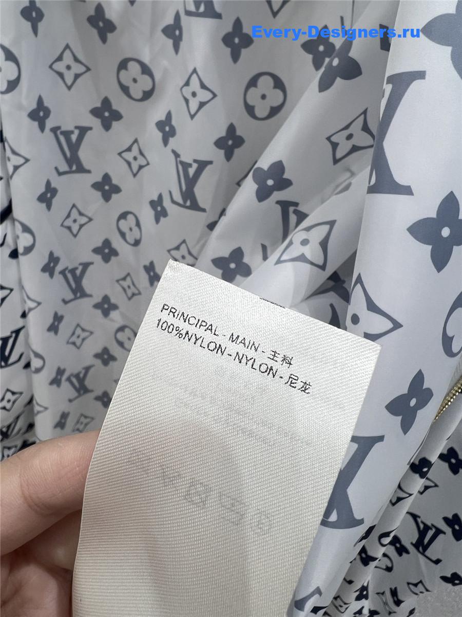 l0vis Vvtt0n monogram parka in white