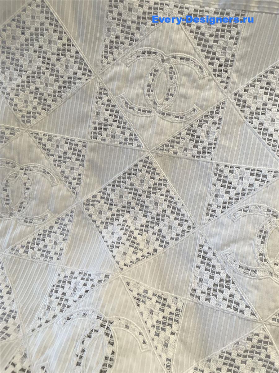 Ch**el white embroidered top