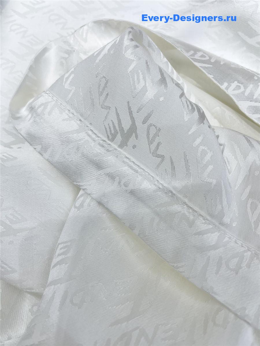 F**di logo print silk shirt set