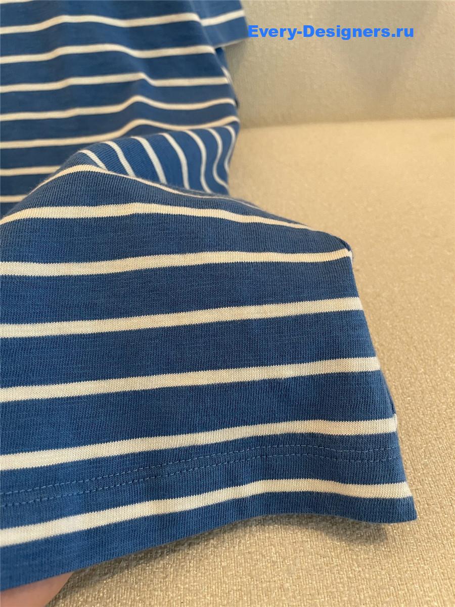 Ch**el cc logo striped top