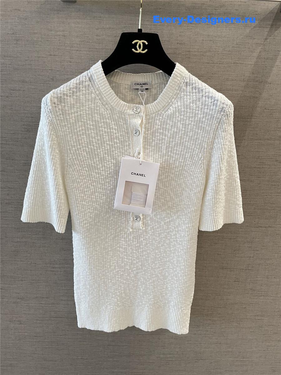 Ch**el coco beach white top