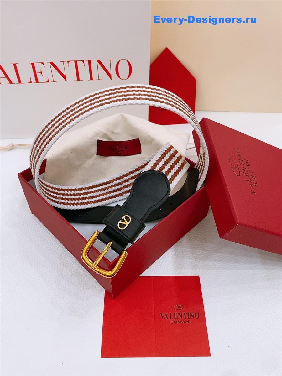 Va1e*ntin0 nano stripe belt