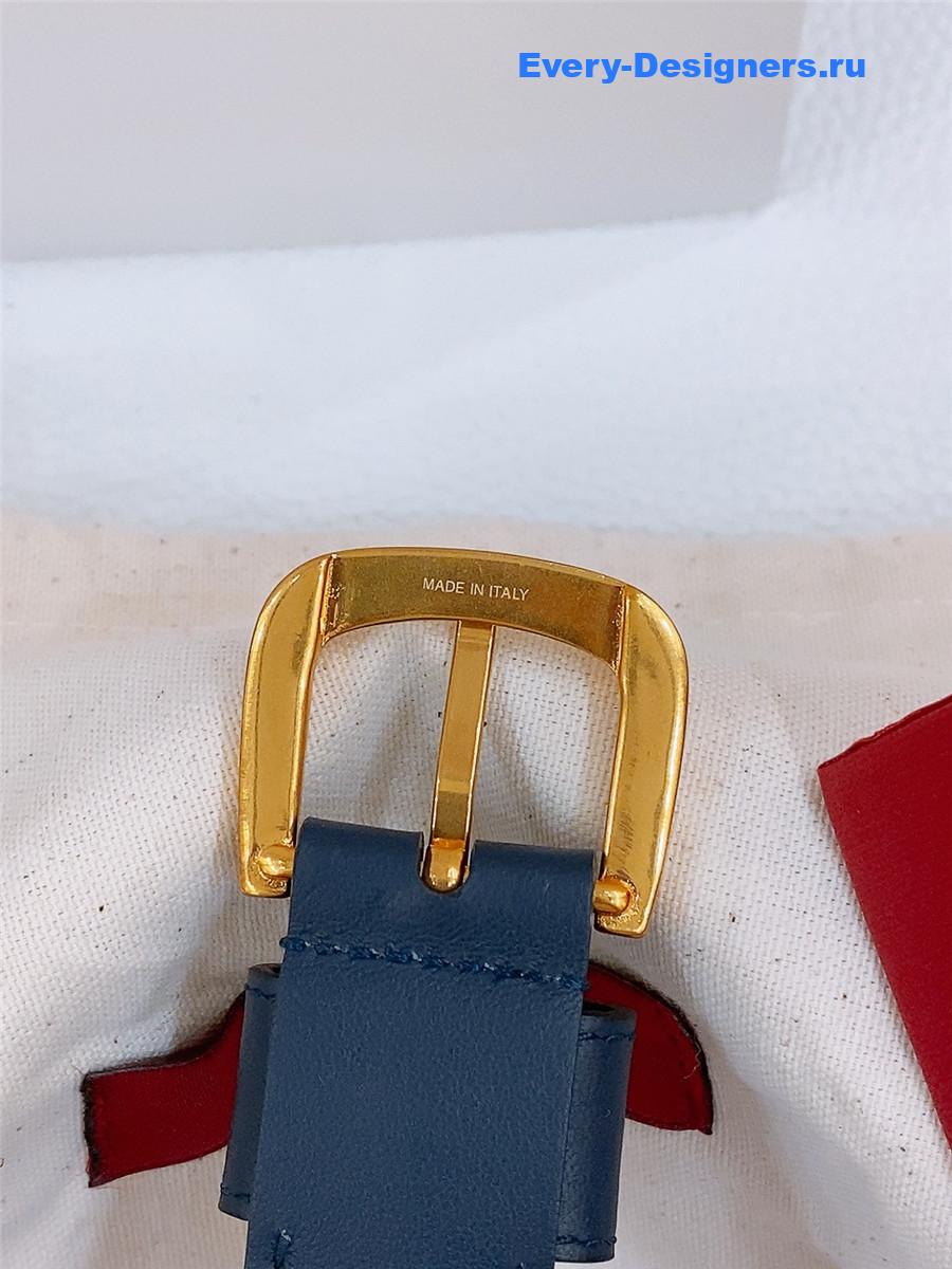 Va1e*ntin0 vlogo nano stripe belt