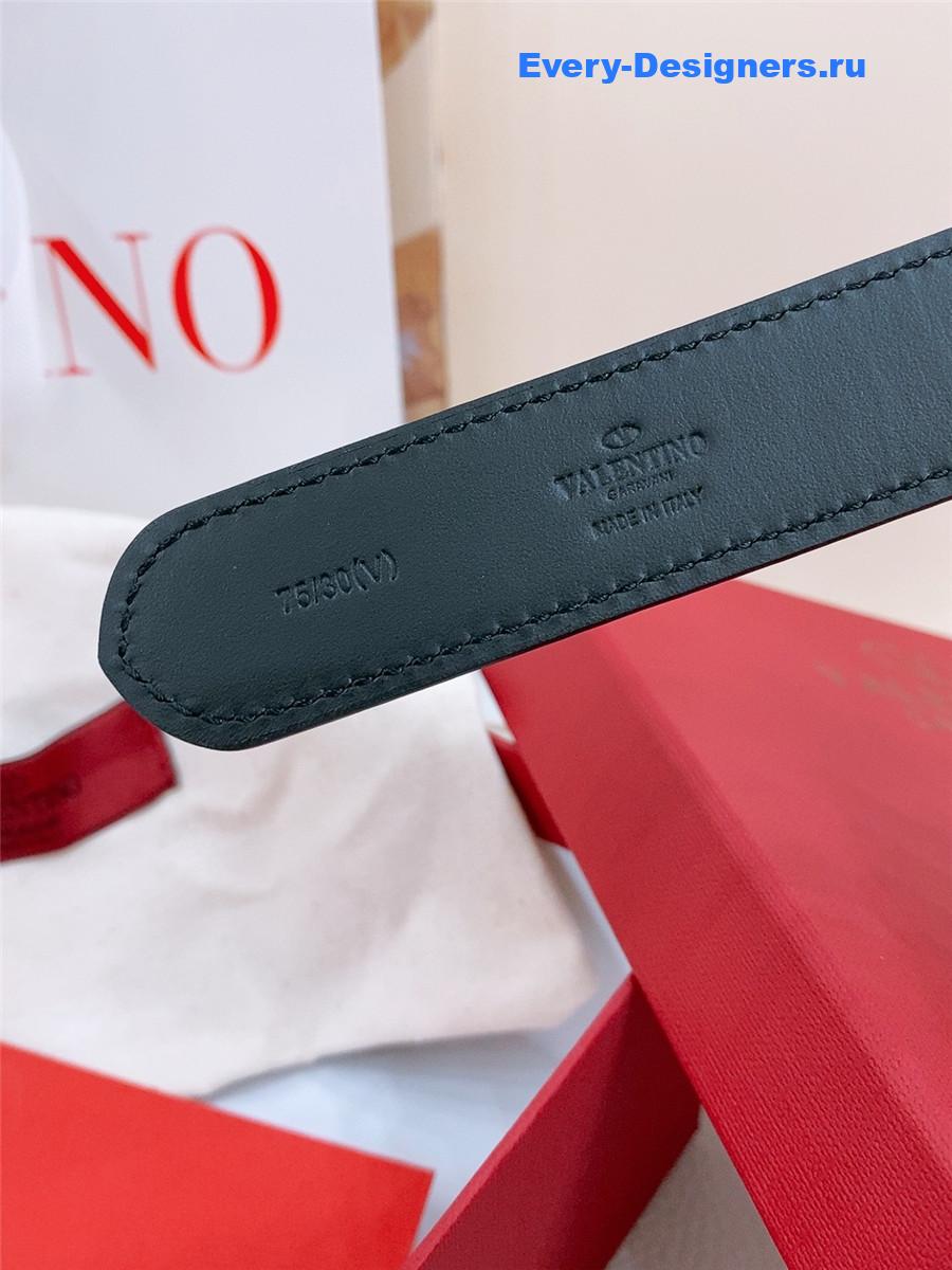 Va1e*ntin0 vlogo nano stripe belt
