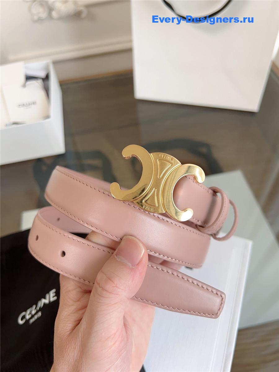 Ce1i*e classic pink leather belt