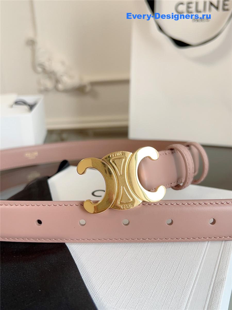 Ce1i*e classic pink leather belt