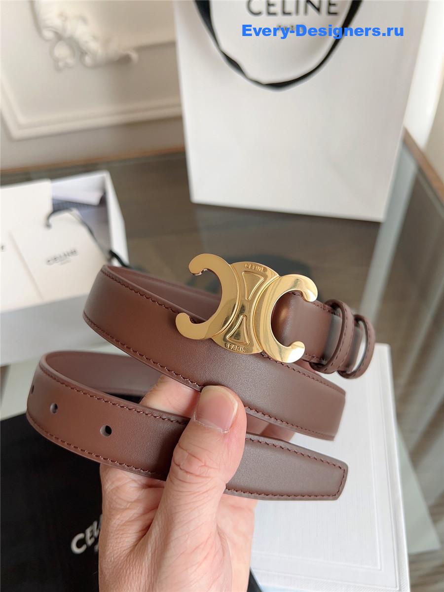 Ce1i*e classic brown leather belt