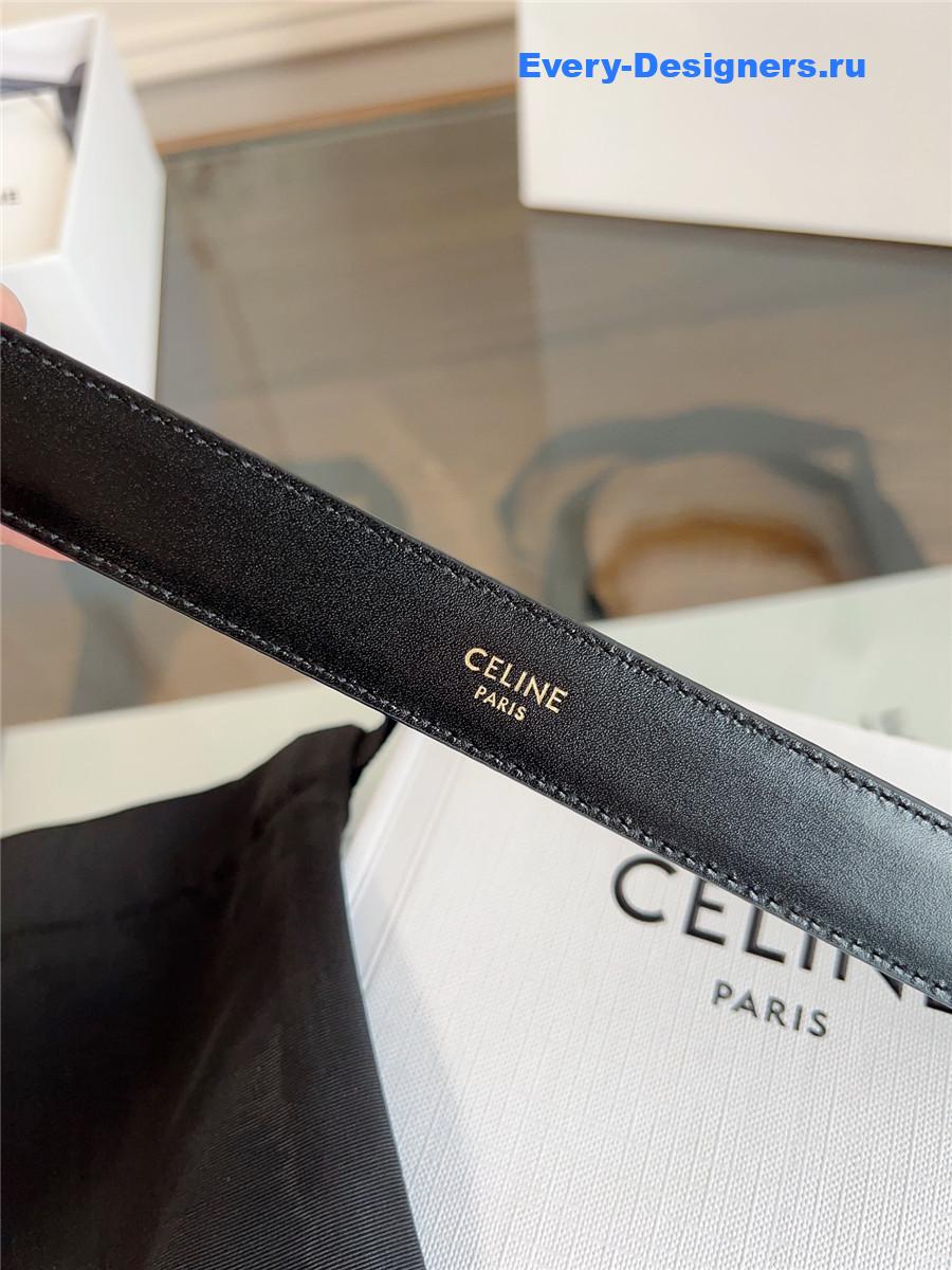 Ce1i*e classic black leather belt