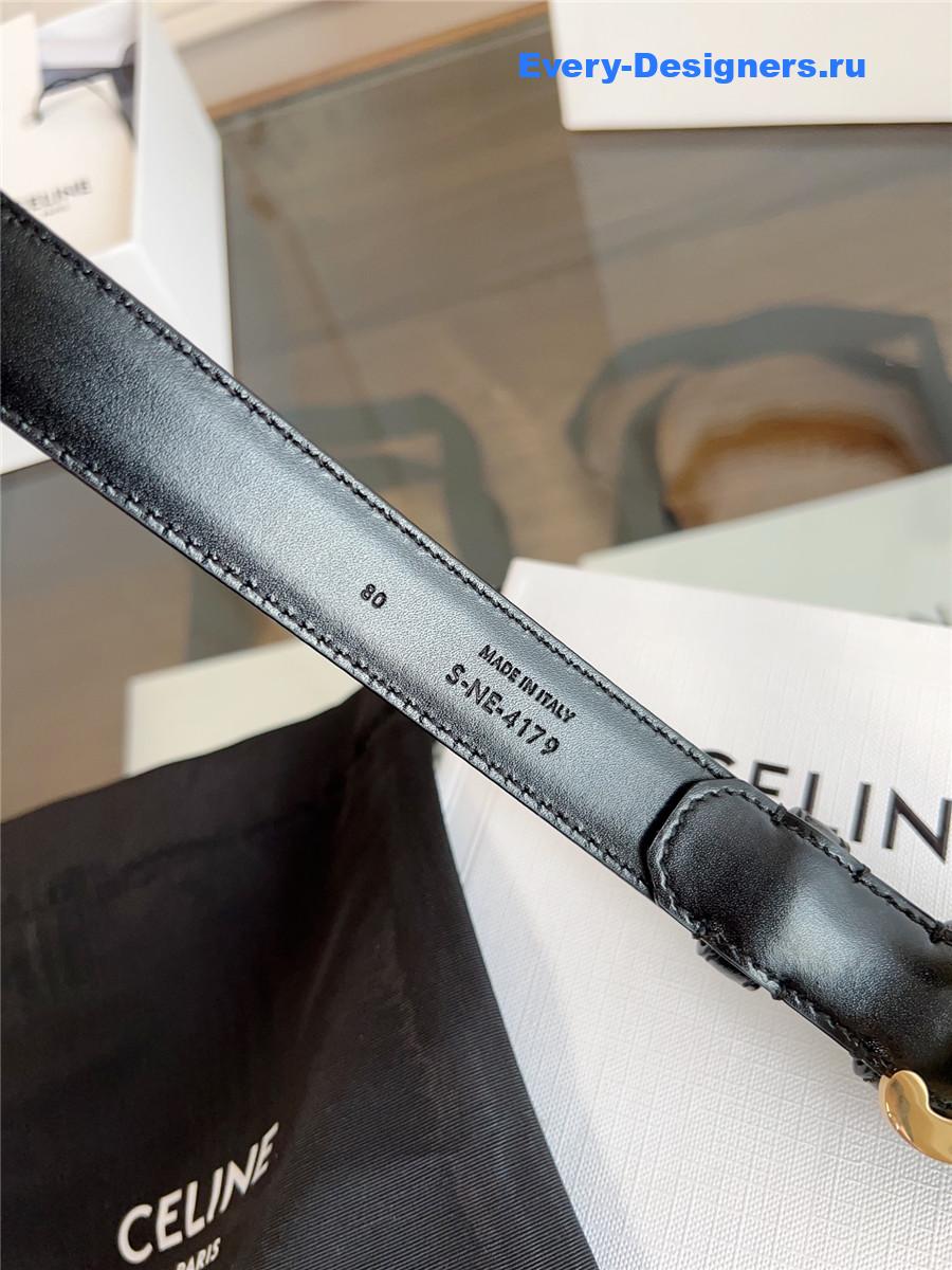 Ce1i*e classic black leather belt