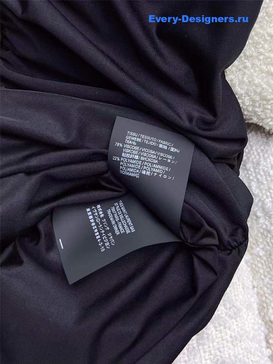 Sa1nt Lau*nt black halter one-piece swimwear