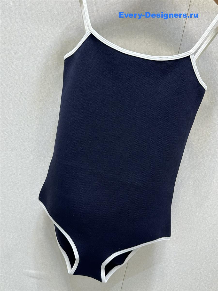 Miu Miu Open Back One-Piece Swimwear