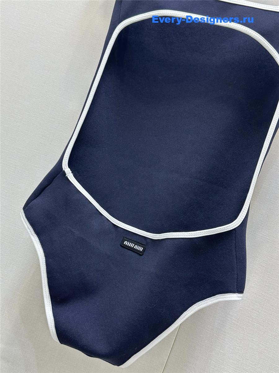 Miu Miu Open Back One-Piece Swimwear