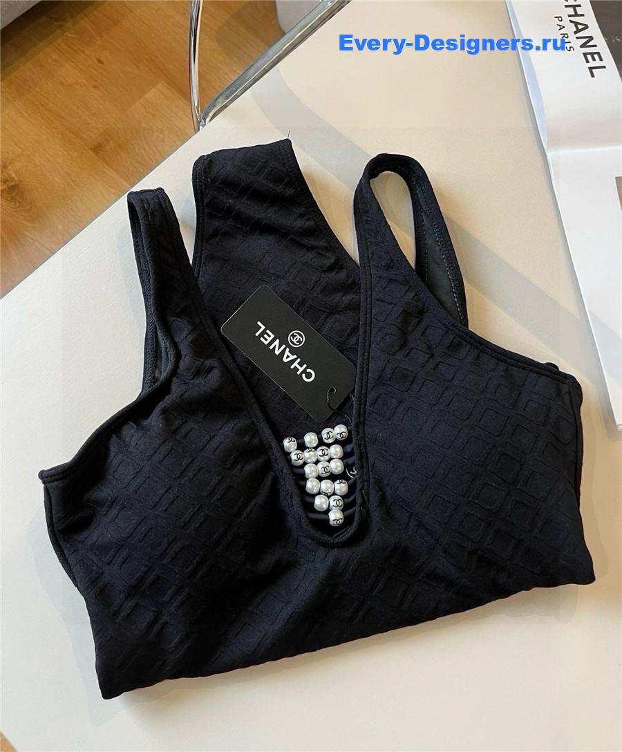 Ch**el black coco one-piece swimsuit