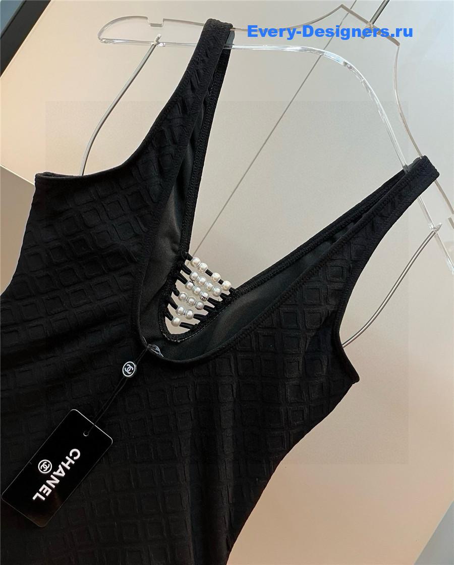 Ch**el black coco one-piece swimsuit
