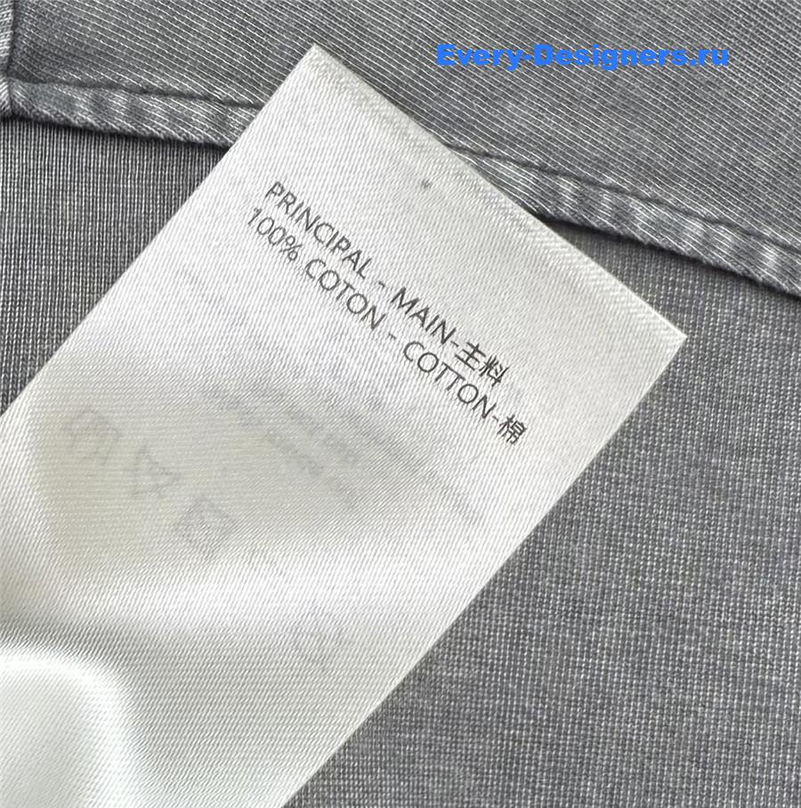 l0vis Vvtt0n vintage-effect gray tee