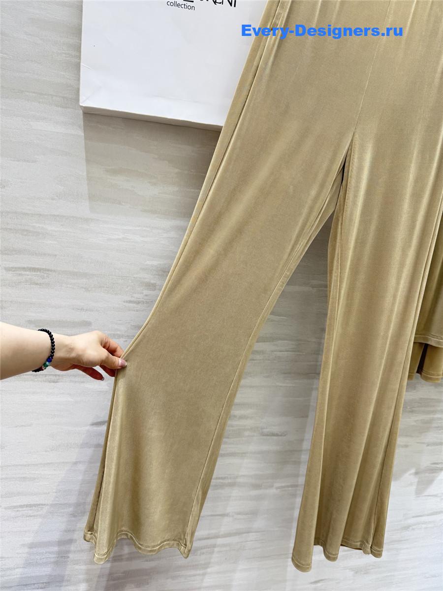 Sa1nt Lau*nt beige vest trouser suit