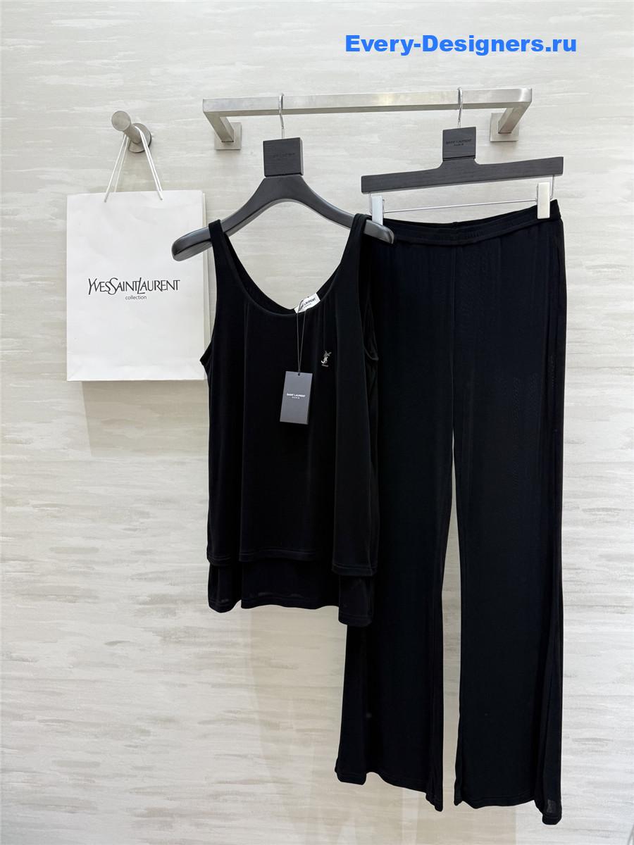 Sa1nt Lau*nt black vest suit