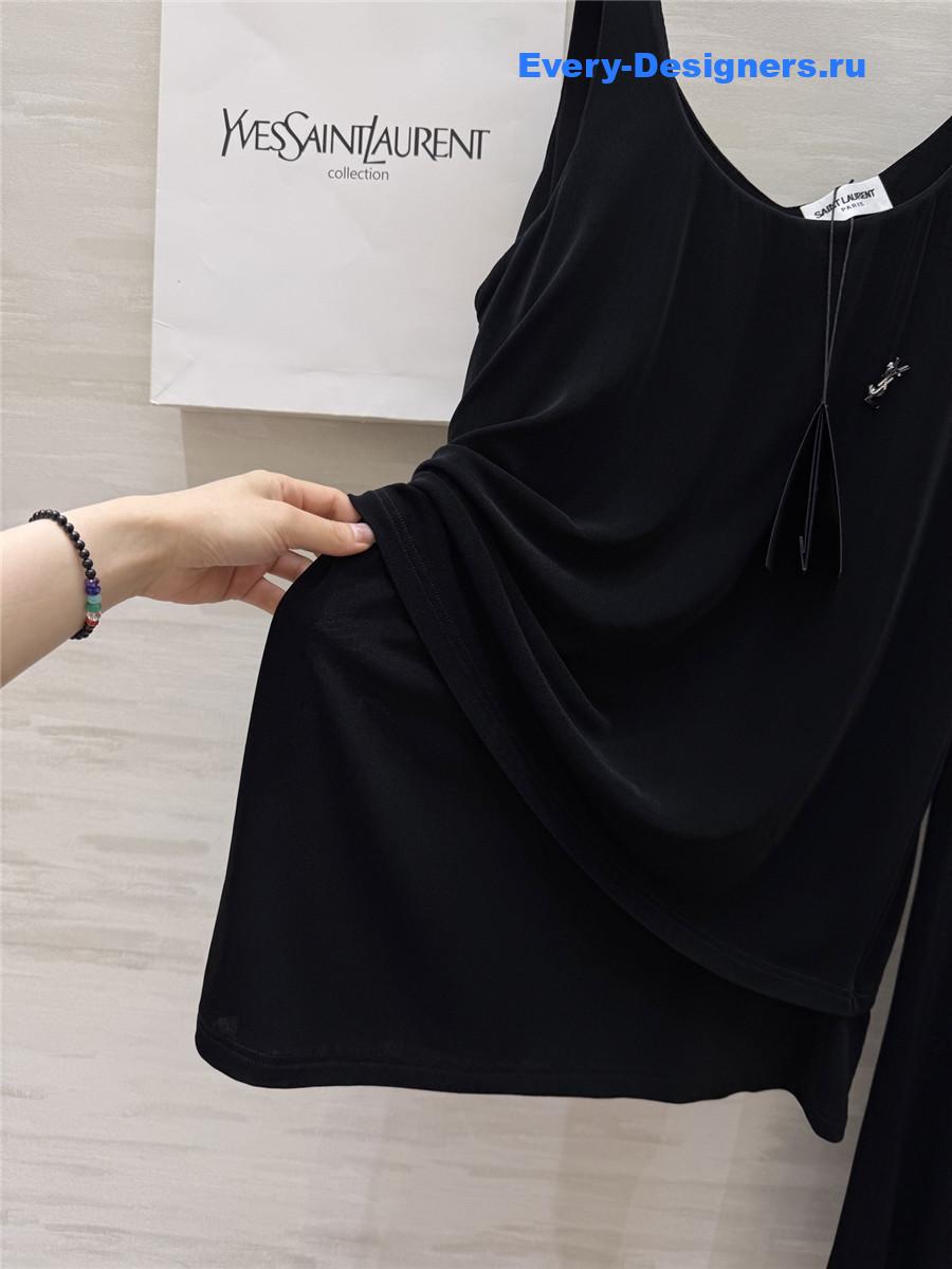 Sa1nt Lau*nt black vest suit