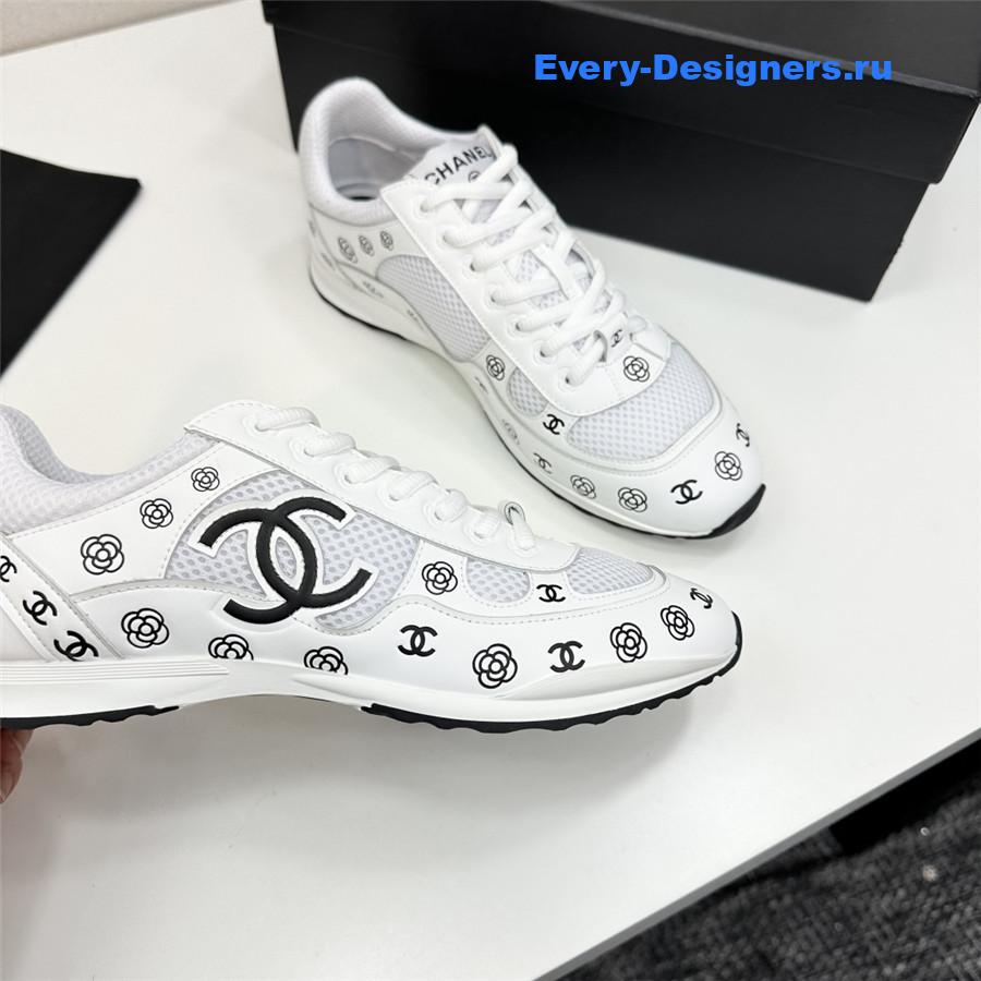 Ch**el cc logo white sneaker