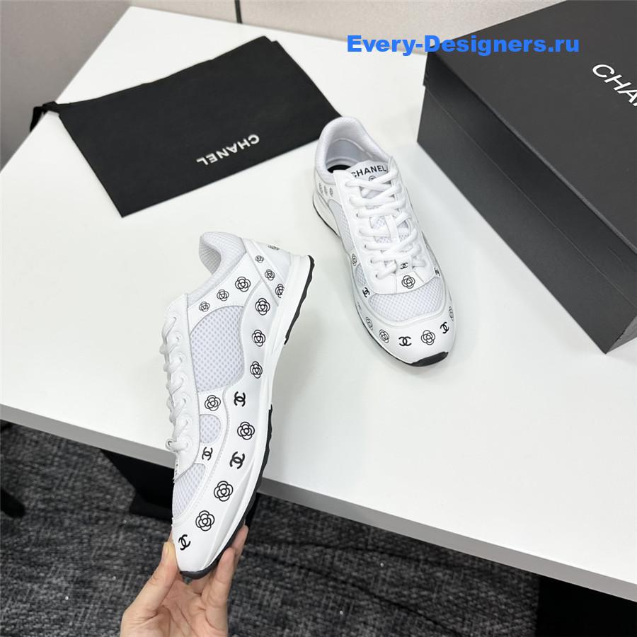 Ch**el cc logo white sneaker