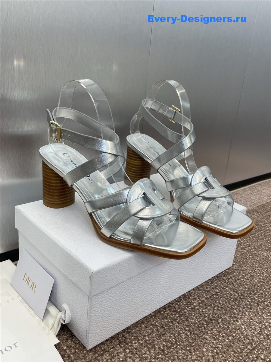 D10r d-club silver heeled sandal