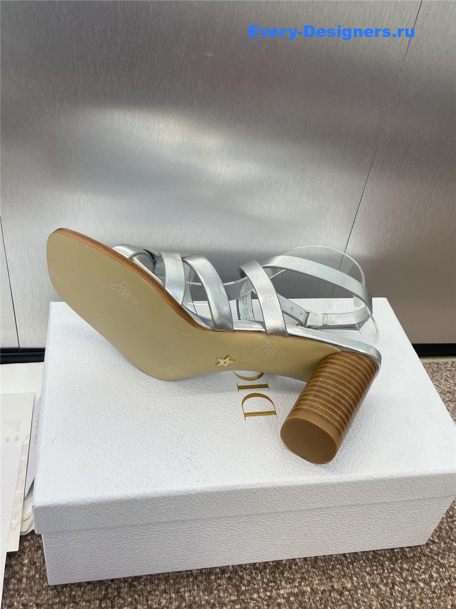 D10r d-club silver heeled sandal