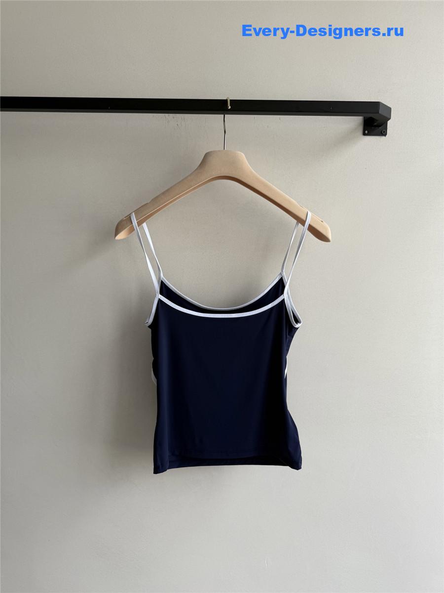 Miu Miu Blue/White Striped Top