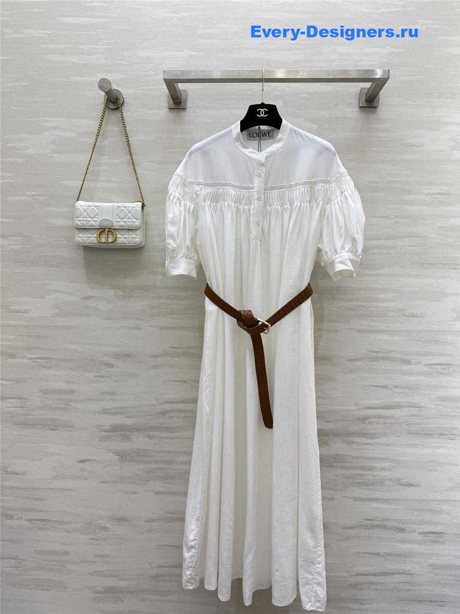 L0ew* hollow embroidery dress