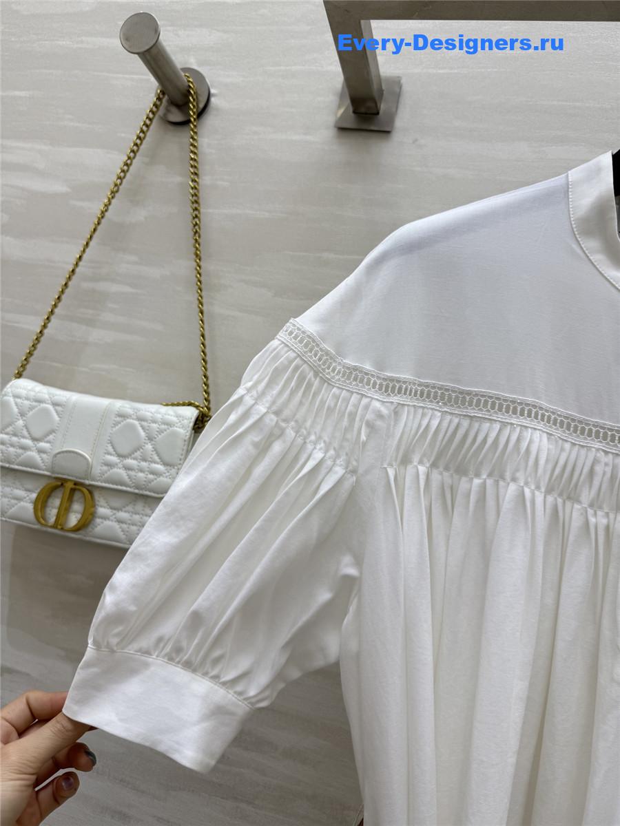 L0ew* hollow embroidery dress