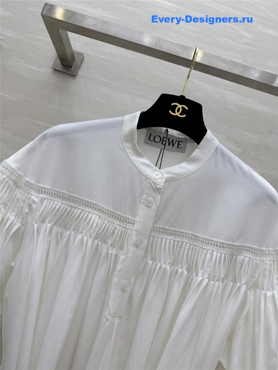L0ew* hollow embroidery dress