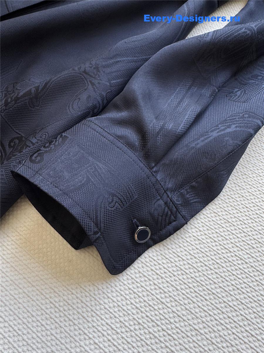 F**di navy silk midi dress