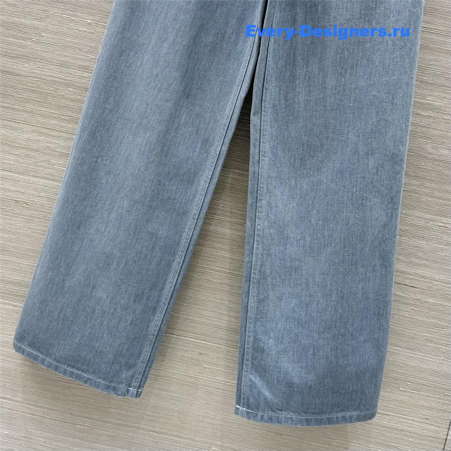 F**di ff embossed straight-leg jeans