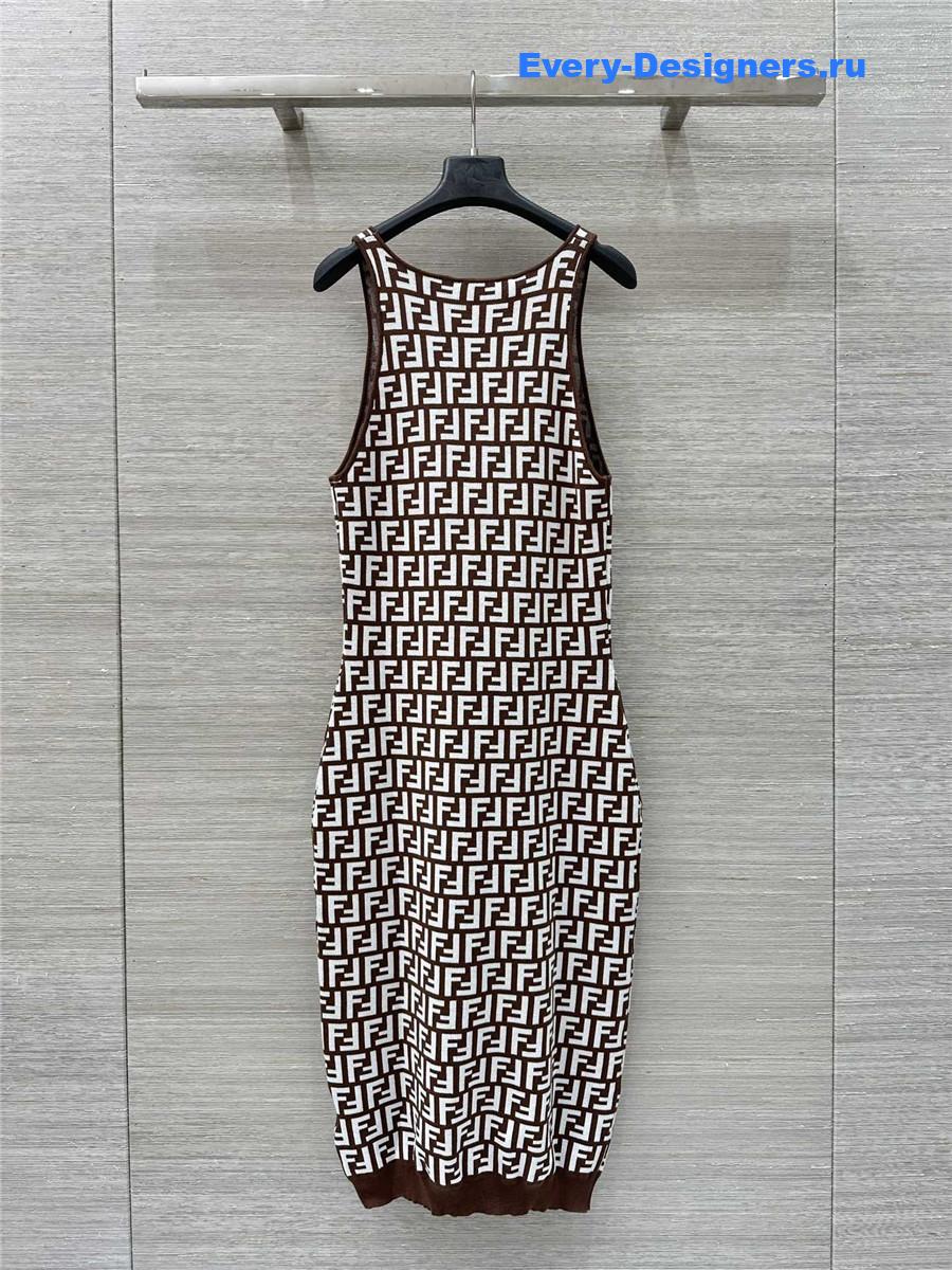 F**di ff zucca knit dress