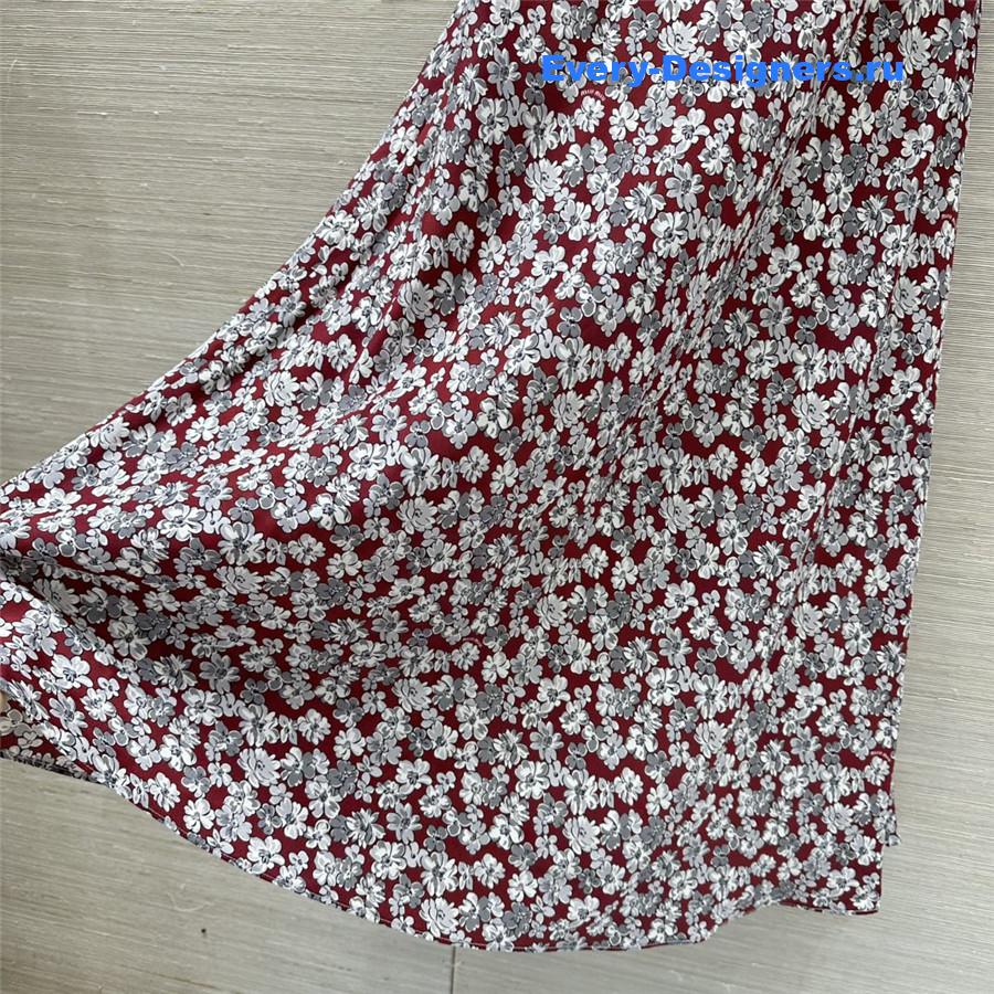 Miu Miu Floral Silk Maxi Dress