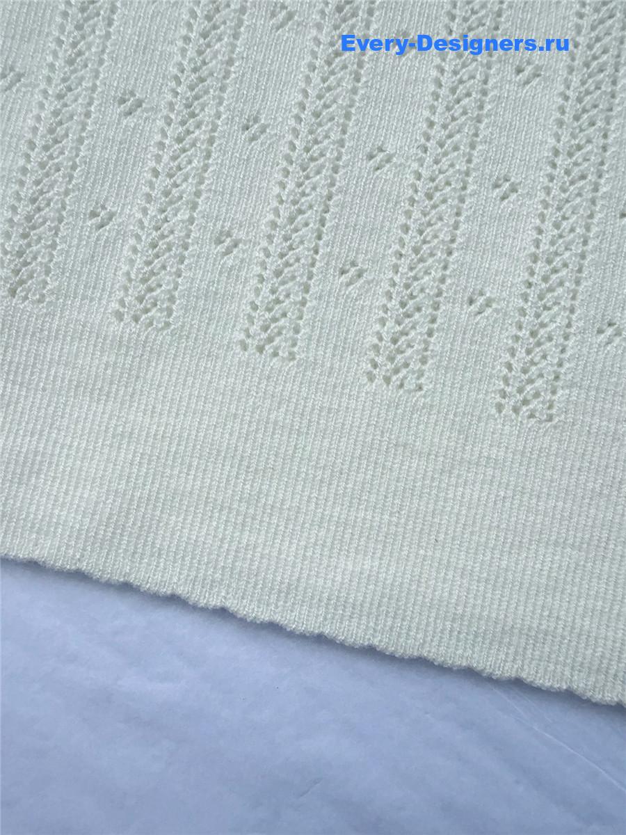 Miu Miu White Short-Sleeve Top