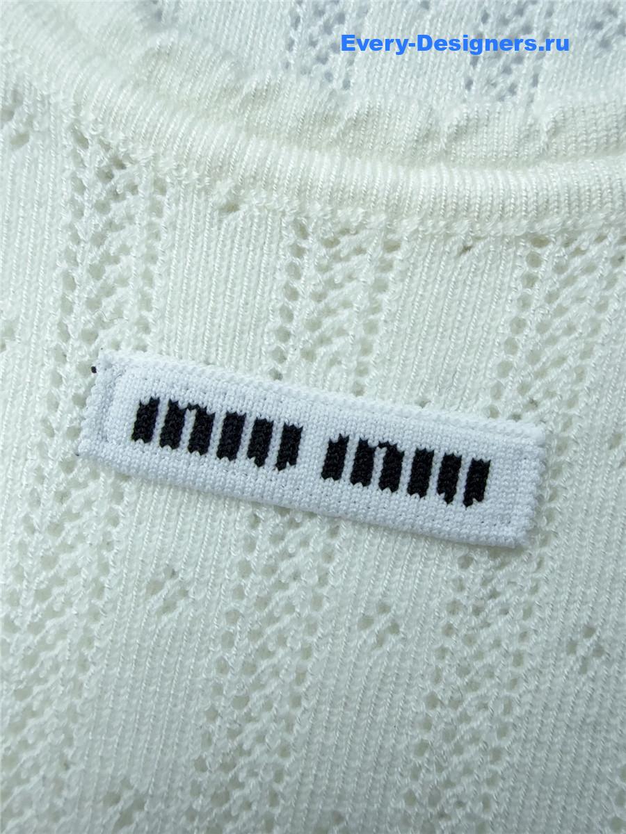 Miu Miu Hollow Knit Tank