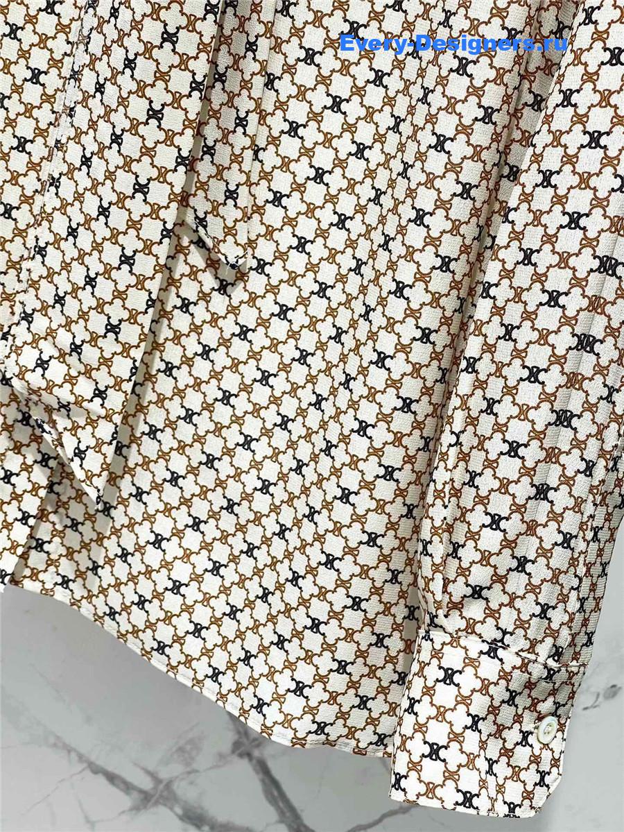 Ce1i*e arc de triomphe silk shirt