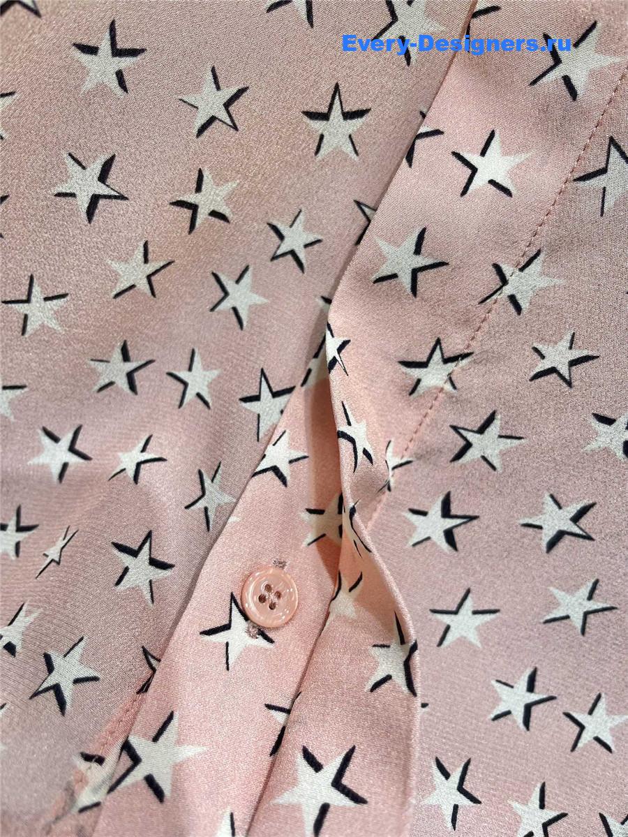 Sa1nt Lau*nt star silk shirt