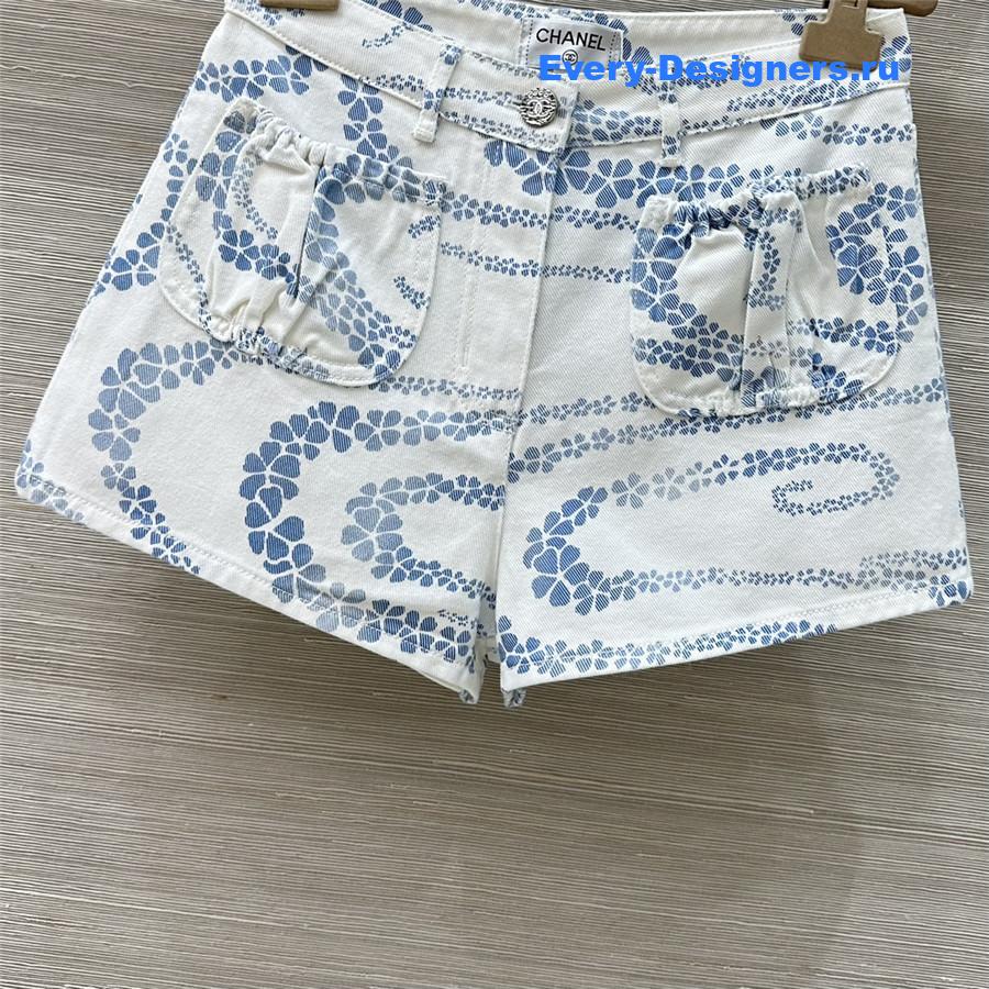 Ch**el women’s blue denim shorts