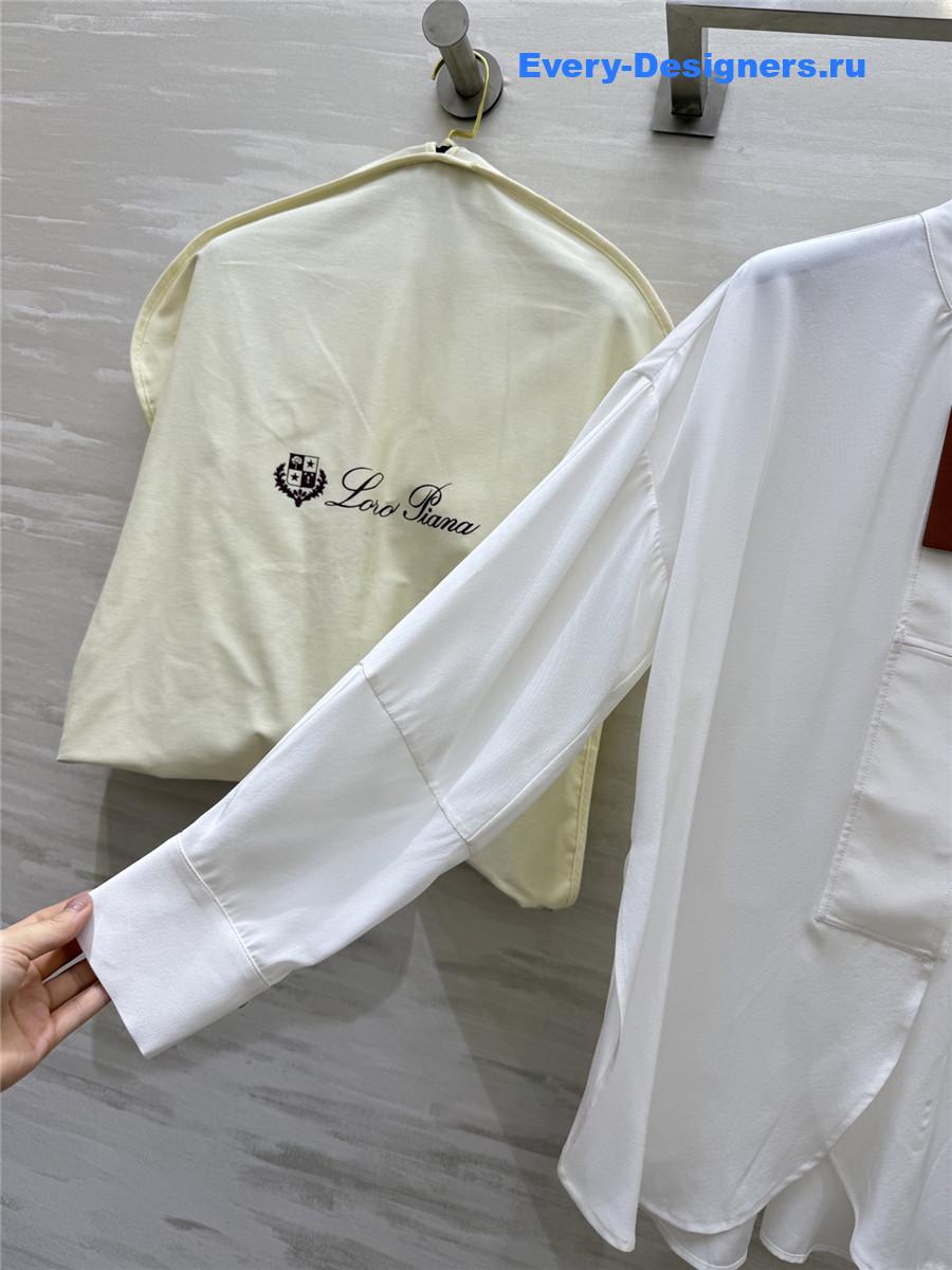 L0r0 P1ana silk oval shirt