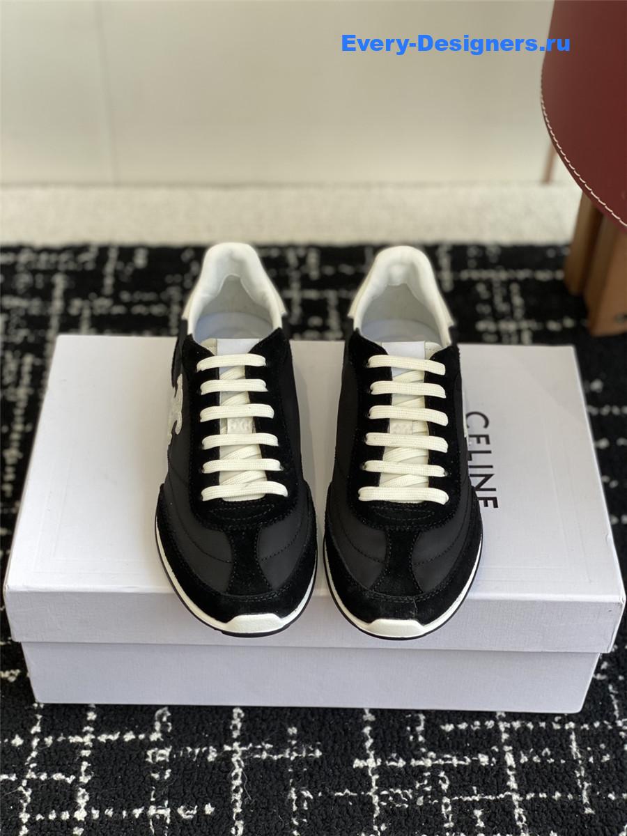 Ce1i*e racer black low-top sneakers