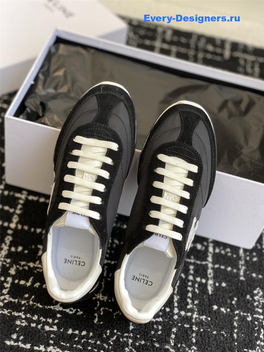 Ce1i*e racer black low-top sneakers