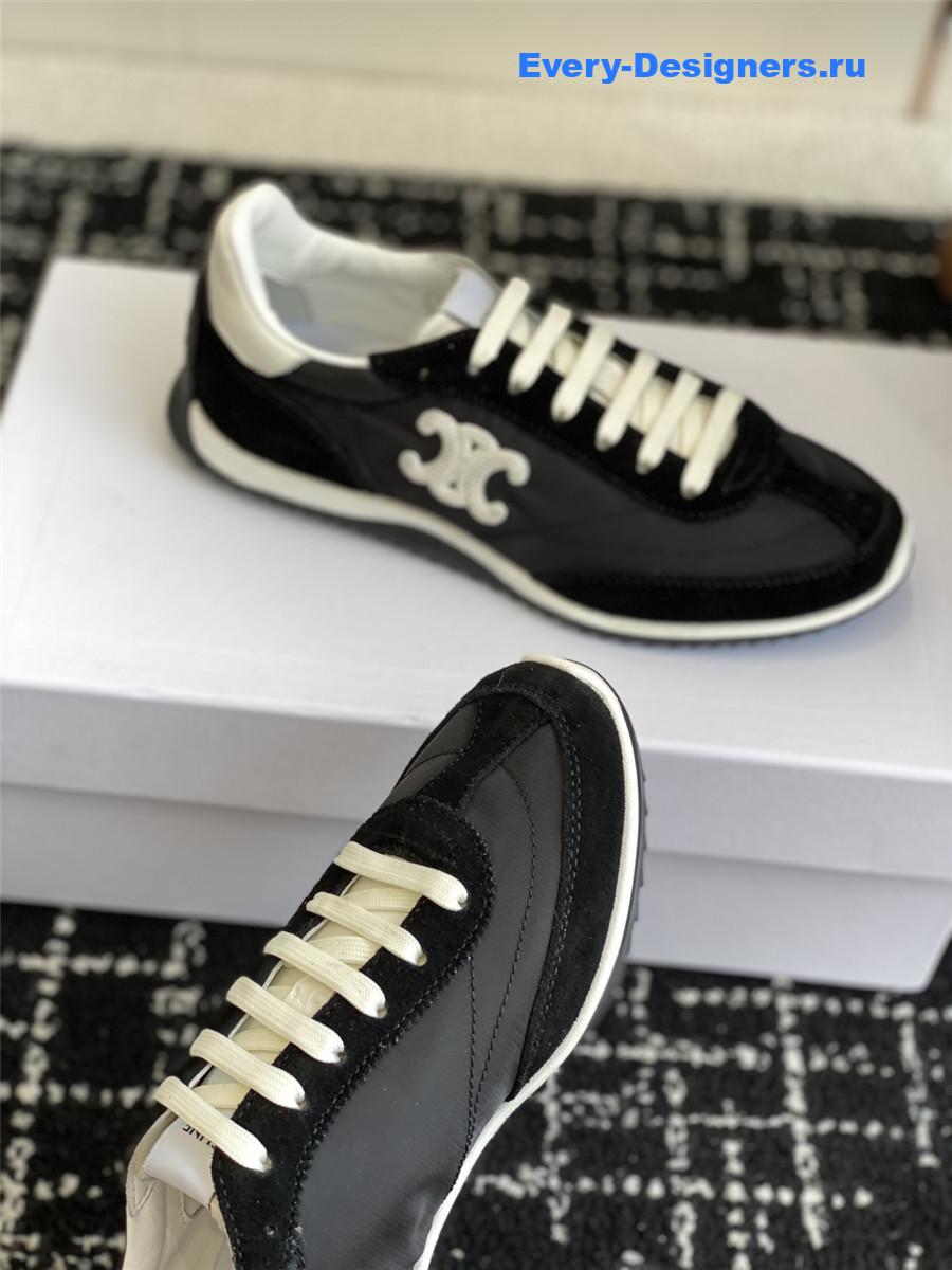Ce1i*e racer black low-top sneakers