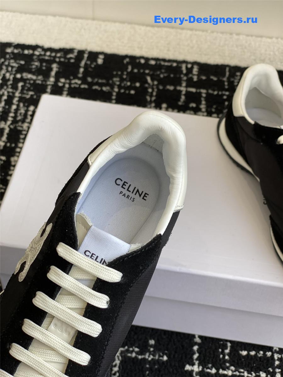 Ce1i*e racer black low-top sneakers