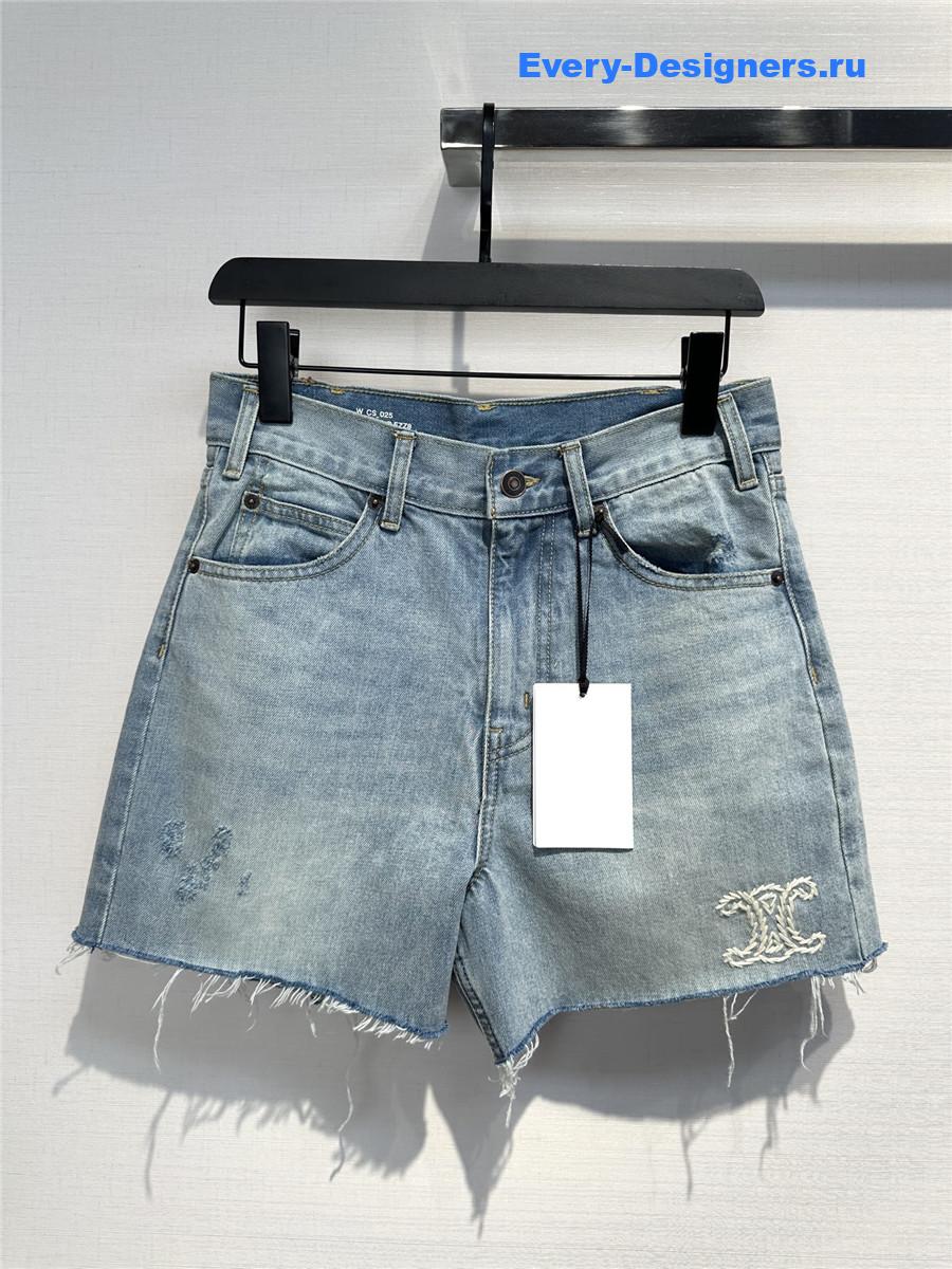 Ce1i*e blue denim shorts