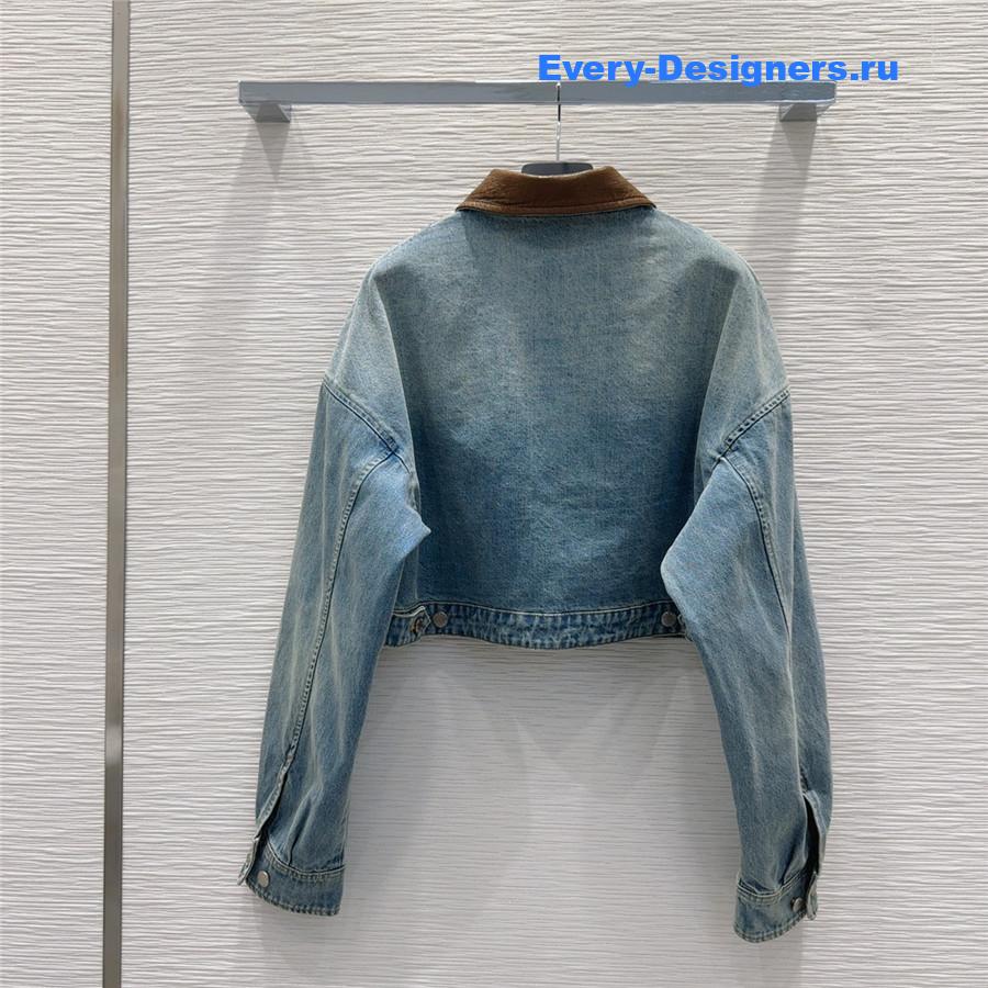 Pra*a cropped denim jacket for women