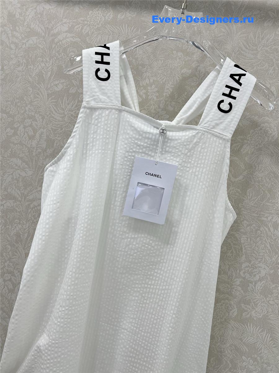 Ch**el white slit skirt