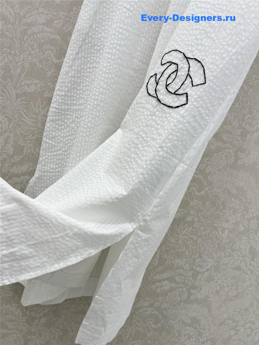 Ch**el white slit skirt