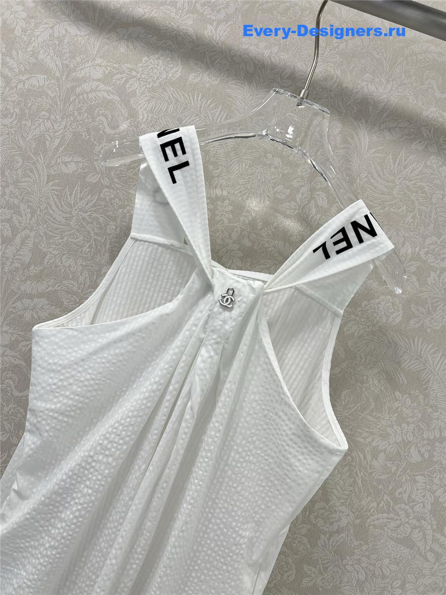 Ch**el white slit skirt